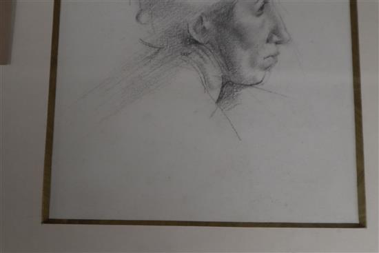 Sir Thomas Monnington P.R.A. (1902-1976), Study c. 1923, pencil, 15 x 12.5cm
